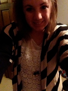 One of my new favorite tops from Forever 21 and cardigan/sweater that was %50 percent off at The Limited
